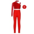 thumbnail image 2 of Zaldita Tracksuit Sets for Girls Stretch Leggings Workout Set Sports Outfits Activewear Athletic Suit Red 12, 2 of 4