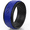 Black & Blue, variant on -Air High-quality Silicone Wedding Ring for Men. Soft Silicone Rubber Bands by Rinfit