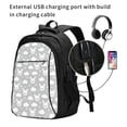 thumbnail image 2 of Salouo Rabbit And Cloud Pattern Extra Large Travel Laptop,Backpack with USB Charging Port College Backpack Business Work Bag Casual Daypack Fits for Men & Women, 2 of 7