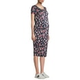 thumbnail image 2 of Time and Tru Women's Maternity Short Sleeve Bodycon Dress, 2 of 6