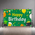 thumbnail image 7 of Green Themed Happy Birthday Banner with Shamrock Balloon Decorations Irish Party Elements Photography Props Backdrop Party Decorations Birthday Celebration St Patrick Day Party Supplies, 7 of 7