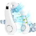 thumbnail image 1 of Ventilador eléctrico Irfora Ventilador de 5 velocidades, pantalla Digital portátil sin hojas, cuello colgante, 2600mAh, aire acondicionado perezoso de gran capacidad, ventilador pequeño de mano USB Irfora Ventilador eléctrico, 1 of 7