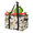 Multicolor 4, variant on Brown Black Graffiti Tribes Reusable Grocery Bags, Foldable Shopping Bags for Groceries with Handles, Large Grocery Tote for Kitchen, Market, Car Trunk, Picnic