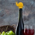 thumbnail image 2 of JoyMoreHome Snail Wine Bottle Stopper, Silicone Stoppers, Reusable, Leak Proof, Cute, Fun, Decorative, 2 of 5