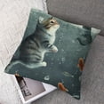 thumbnail image 7 of PIKWEEK  Pillow Covers, Cat Mermaid Decorative Throw Pillow Covers Sea Fish Mermaid Pillowcase Farmhouse Cushion Cases for Sofa Couch Outdoor Home Decorations ，Multiple Sizes, Set of 2 White, 7 of 7