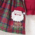 thumbnail image 6 of NAISIBABY Girls Red Plaid Dress, Cotton Ruffled Long Sleeve Casual Holiday Princess Dress Red 5-6T, 6 of 6