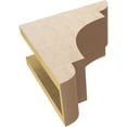 thumbnail image 6 of 5"W x 10"D x 10"H Classic New Brighton Rough Cedar Woodgrain TimberThane Corbel, Primed Tan, 6 of 6