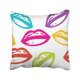 thumbnail image 1 of Funda de almohada ABPHQTO Resumen Azul Con Labios coloridos 40x40 cm, 1 of 1