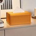 thumbnail image 4 of weibbin Matt Leather Tissue Box Household Spring Tissue Box Office Living Room Bedroom Corner Cabinet Napkin Box, 4 of 6