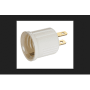 Ace Polarized Outlet To Keyless Socket White 15 amps 125 volts 1 pk
