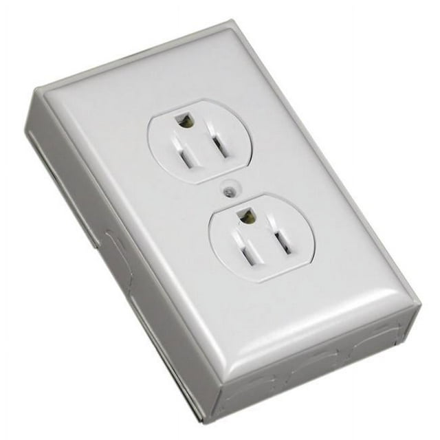 Wiremold 228999 Duplex Metal Raceway Outlet Box - White