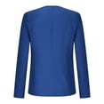 thumbnail image 4 of qolati Womens Fall 2023 Casual Blazers Elegant Solid Long Sleeve Open Front Blazer Jacket Casual Business Office Work Suit Jackets, 4 of 5