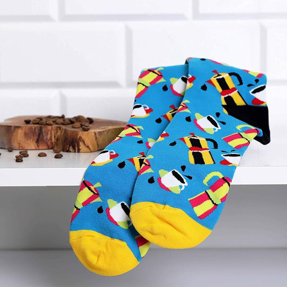 Funky Jazzy Dress Crew Socks For Both Men and Women 4 Pack