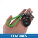 thumbnail image 4 of Llavero de coche Unique Bargains, llavero universal con anillo para llaves de fob para el hogar, cuero, aleación de zinc, verde claro, 2 piezas, 4 of 6