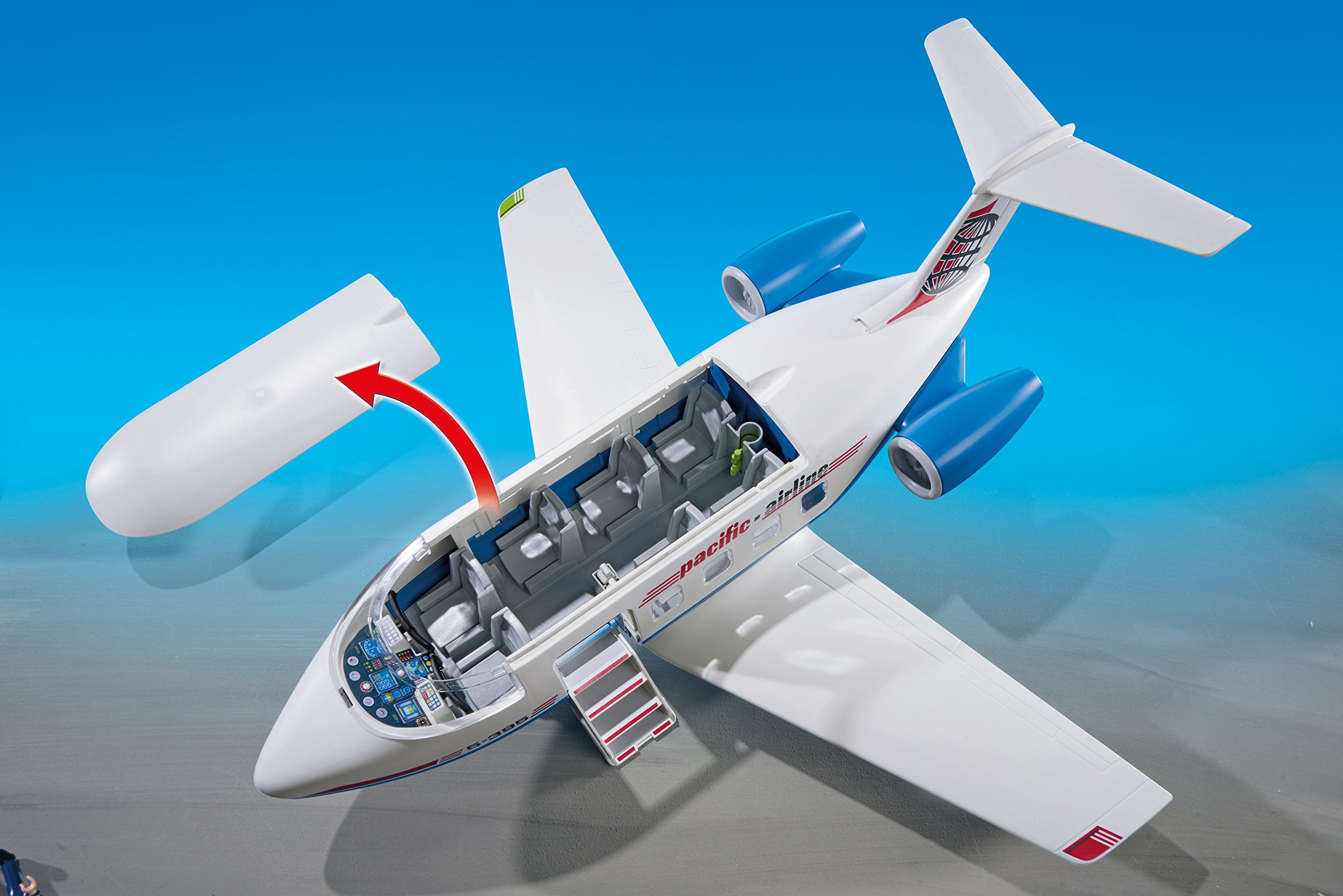 playmobil city airport passenger plane