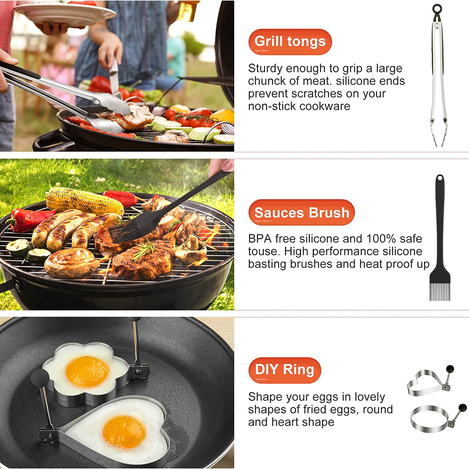 bigsnowball Flat Top Grill Griddle Accessories Set for Blackstone