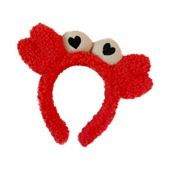 OUNONA Funny Design Headband for Makeup Plush Party Headwear for All Ages 1Set