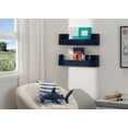 thumbnail image 3 of DRAKESTONE Floating Book and Photo Display Shelf (2-Pack) - Navy, 3 of 10