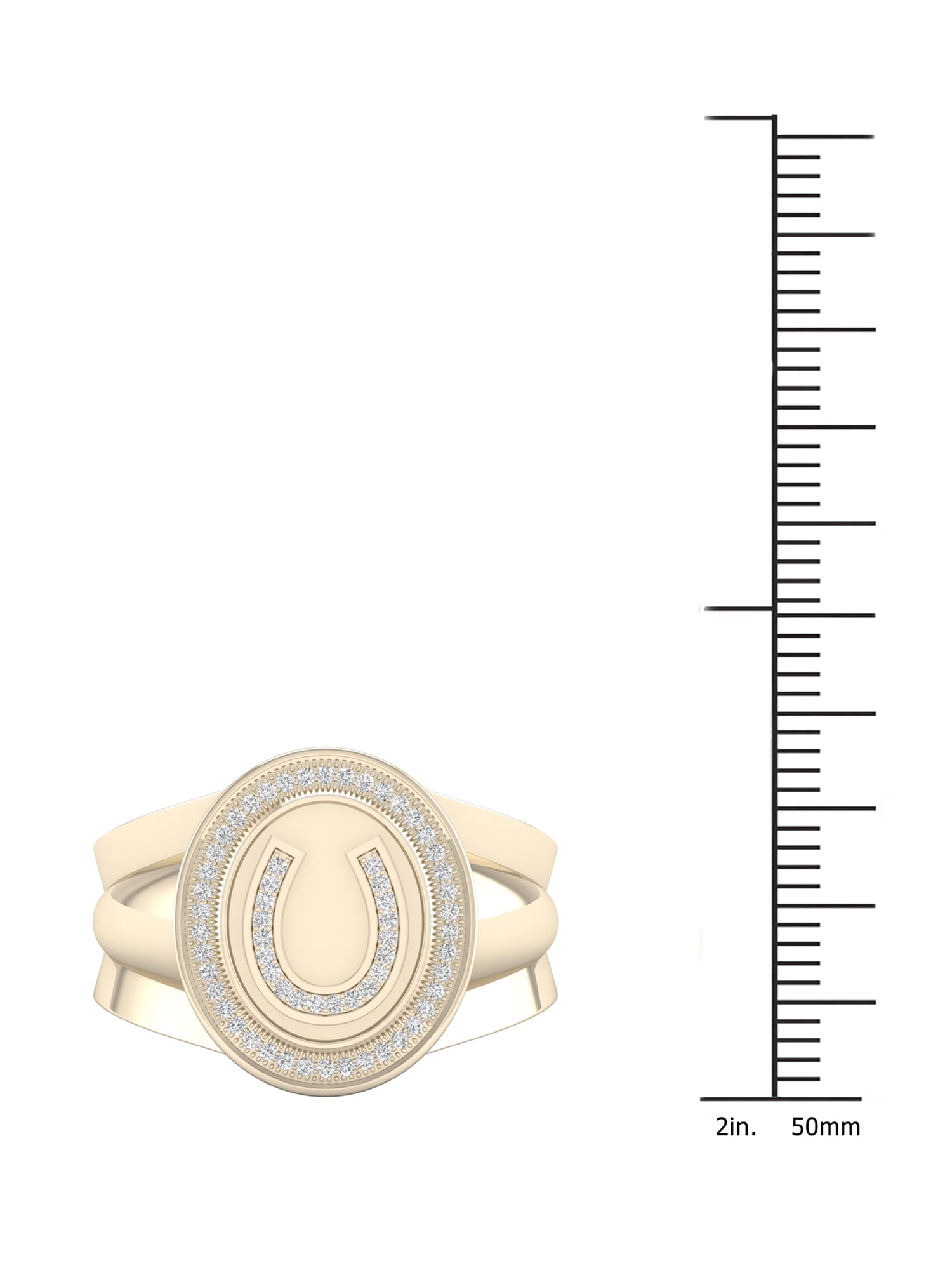 lmperial Riding Diamond インペリアルライディング Imperial 1/5Ct TDW Diamond 10kWhite Gold Horse Shoe Men's