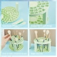 thumbnail image 4 of Paint Brush Holder 49 Holes Makeup Brush Holder Organizer Round Plastic Brush Crate Storage Holder for Artist Paint Pens Pencils Markers Cosmetic Brush Small Tools Green Lawn Green, 4 of 6
