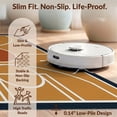 thumbnail image 6 of Design&I 8'x10' Washable Area Rug Orange Amber Court Design with Dark Border Interlocking Lines on Sport Layout for King Size Bedroom, Under Bed, Sleek Flatweave Pet Friendly, 6 of 7