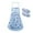 Blue, variant on Chef Apron for Women - Cute Ruffle & Floral Design with Two Large Pockets for Cooking, Hosting and Outdoor Parties, Blue