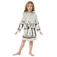 thumbnail image 6 of FORMRS Niños Bathrobe Unisex Hooded Robe Soft Plush Pajamas Sleepwear, Size 7-9T, Cute Puffin, 6 of 7