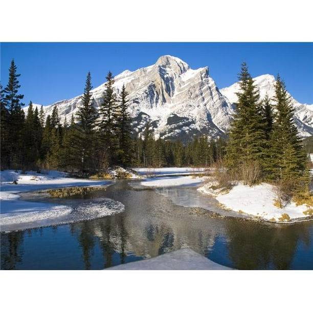 Posterazzi DPI1830272LARGE Mount Kidd Banff National Park Alberta British Columbia Canada Affiche Imprimée par Philippe Widling, 34 x 24 - Grand