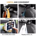thumbnail image 5 of Gancho para reposacabezas de automóvil con soporte para teléfono 2 en 1 Ganchos para reposacabezas de asiento trasero de automóvil para bolsos, equipaje, telas, comestibles, 5 of 5
