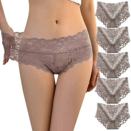 

2PC Seamless Underwear For Women 5PC s Women Ladies Sexy Ultra Soft Seamless Low Waist Lace Panties Underwear