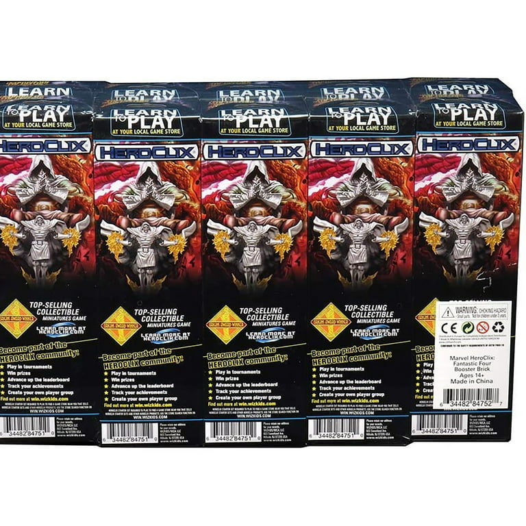 heroclix marvel 50体　遊べるフィギュアシリーズ Marvel HeroClix: Fantastic Four Booster Brick - 50 Figures