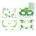 thumbnail image 1 of St Patricks Day Glitter Set Face Sticker For St. Patrick's Day Set Green Design Sticker For All Ages, 1 of 9