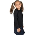 thumbnail image 2 of Leveret Kids & Toddler Girls Long Sleeve Uniform Cotton Dress Shirt Black (Size 10 Years), 2 of 4