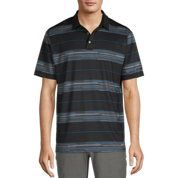 Ben Hogan Men's & Big Men's Block Stripe Polo Shirt, Sizes S-5XL