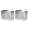 thumbnail image 1 of 2X Stainless Steel Chopsticks Holder Hanging Cutlery Drying Basket Tableware Drainer with Hooks Kitchen Utensil(A), 1 of 6