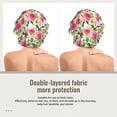 thumbnail image 2 of Naloa Rose Flowers Adjustable Hair Bonnet for Sleeping, Hair Wrap Sleep Cap Turban for Women Men, Curly Straight Hair Long Large Braid Unisex, 2 of 6