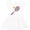 White and Pink, variant on Inktastic Pink Tennis Racket and Ball Girls Toddler Dress