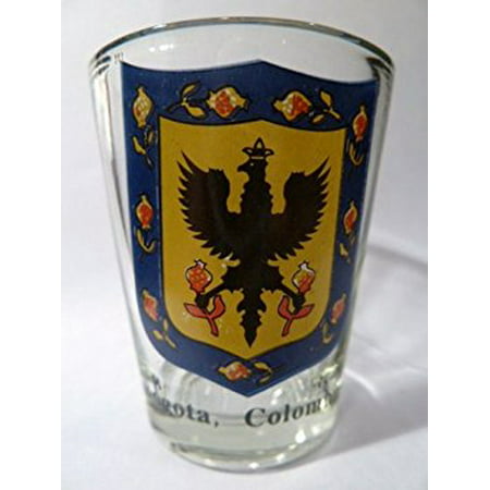 Bogota Colombia Coat Of Arms Shot Glass (Best Plastic Surgeons In Bogota Colombia)