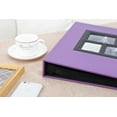thumbnail image 3 of Ywlake Photo Album 4x6 500 Pockets Photos, Extra Large Capacity Family Wedding Picture Albums Holds 500 Horizontal and Vertical Photos Purple 500 Pockets Purple, 3 of 8
