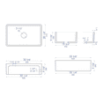 thumbnail image 2 of ALFI brand AB3320SB-BM 33 inch Black Reversible Single Fireclay Farmhouse Kitchen Sink, 2 of 10