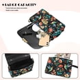 thumbnail image 4 of Pzuqiu Hummingbird Flower Women's Leather Crossbody Bag Versatile Exquisite Leather Quilted Shoulder Bag with Chain Strap Craftsmanship Vintage Practical for Teen Girls-Women, 4 of 7
