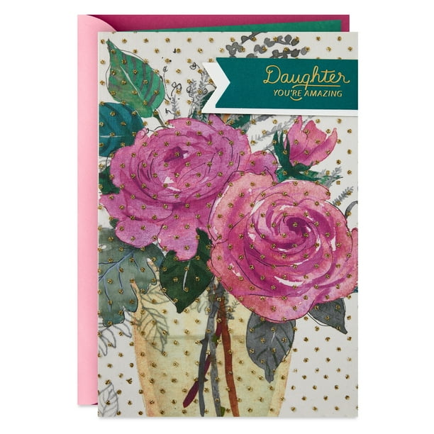 Hallmark Mother's Day Card for Daughter (Glitter Dots)