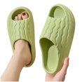 thumbnail image 4 of Anuirheih Clearance Slip on Sandals Women,Women Men Home Couple Antiskid Thick Sole Shoes Indoor Outside Soft Soled Slippers(Green), 4 of 7