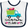 thumbnail image 3 of Inktastic I Love My PawPaw Boys or Girls Baby Bib, 3 of 4