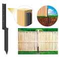 thumbnail image 4 of Opvise Heavy-Duty Steel Fence Post Repair Kit with 4.72-Inch Offset Design - No Concrete Needed, Enhanced Stability & Easy Installation for Wooden Fences, 4 of 8