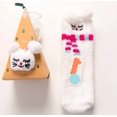 thumbnail image 3 of Gibobby Bonitos calcetines de animales en 3D con caja de regalo, calcetines de lana de Coral, calcetines gruesos de invierno con bordado de dibujos animados(U), 3 of 5