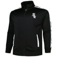 thumbnail image 2 of Men's Black Chicago White Sox Big & Tall Tricot Track Full-Zip Jacket, 2 of 3