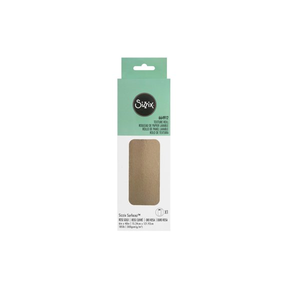 Sizzix Surfacez Texture Roll 6"x 48" Rose Gold