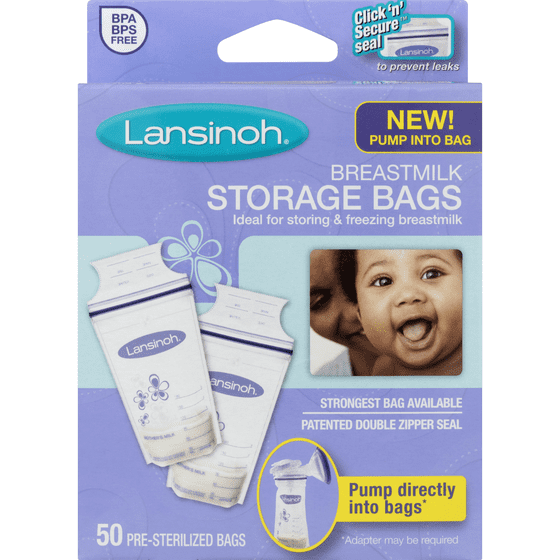 Lansinoh Set Of 50 Bpa Free T Milk Storage Bags