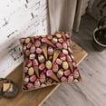 thumbnail image 5 of KLL Ice Cream Cake Decorative Throw Pillow Covers Velvet Soft for Couch Sofa Bedroom Living Room Outdoor (No pillow core)- 20"x20", 5 of 5